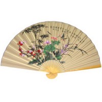 Настенный веер "Сакура и птицы"