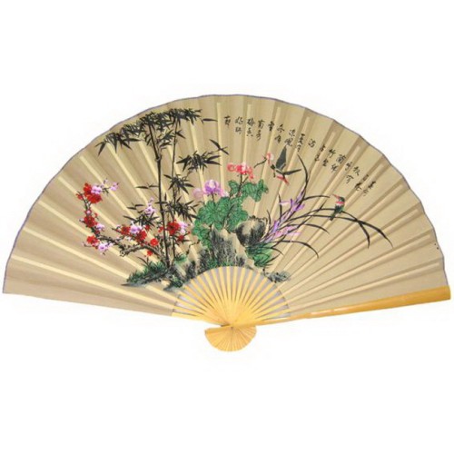 Настенный веер "Сакура и птицы"