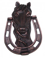 Дверной молоток "Лошадь с подковой"              