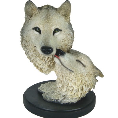 Декоративная статуэтка "Волчья пара"