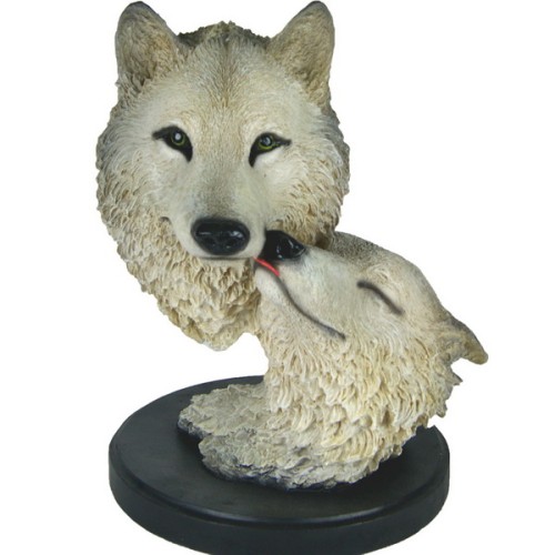 Декоративная статуэтка "Волчья пара"