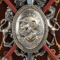 Панно "Рыцарские доспехи", L33 W6 H43 см