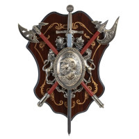 Панно "Рыцарские доспехи", L33 W6 H43 см