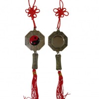 Декоративная подвеска "Инь Янь" зеркало багуа 3 шт.