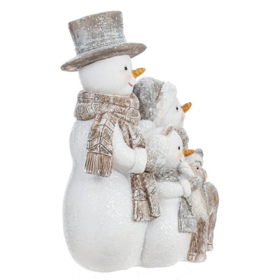 Фигурка декоративная "Снеговики", L12 W9 H16,5 см