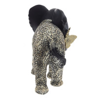 Фигурка декоративная "Слон и бабочка", L19 W10,5 H17 см