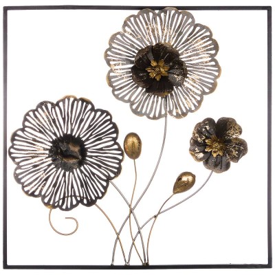 Панно Настенное Коллекция "Цветочная Симфония" 50,2*50,2*5,7 см