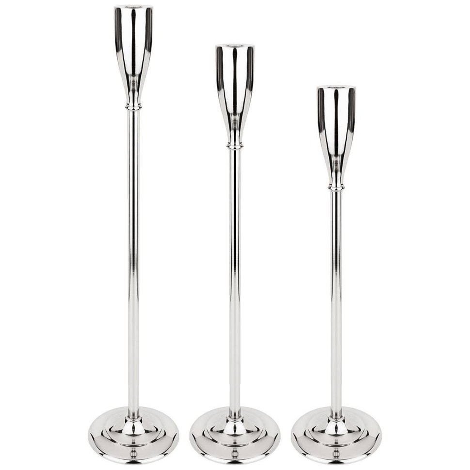 Комплект из 3-х Подсвечников.диаметр 13,5 см Высота 81 см 71 см 61 см Латунь (кор=1комп.)