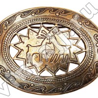 Брошь "Влюбленные олени"