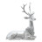 Фигурка декоративная "Серебряный Олень", L17 W8 H20 см