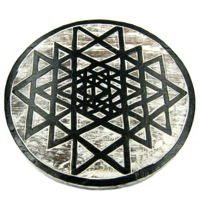 Панно Шри-янтра, 25см дерево