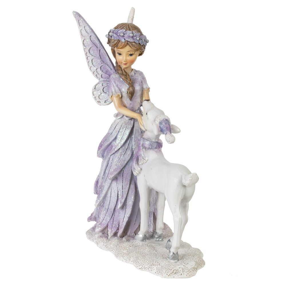 Фигурка декоративная "Фея с олененком", L13 W6 H16,5 см
