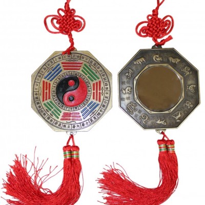 Декоративная подвеска "Талисман Фен-Шуй" зеркало багуа   