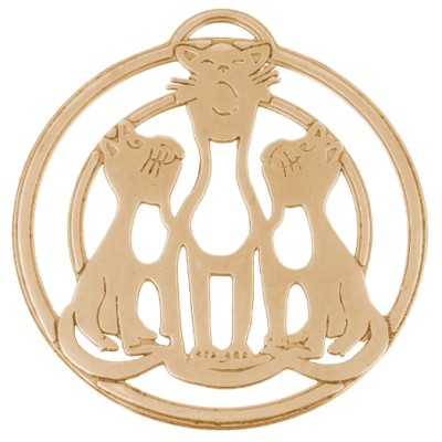 Подставка под горячее "Кошачье трио"