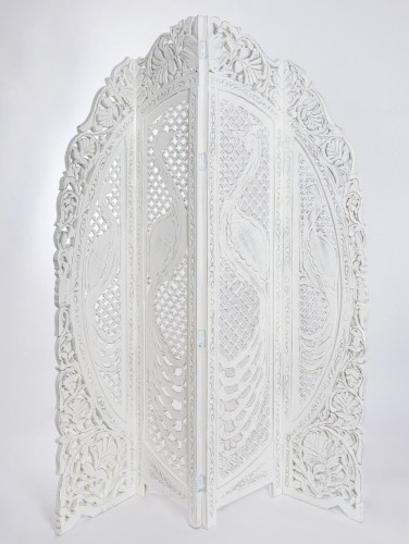 Деревянная ширма "Павлины" 