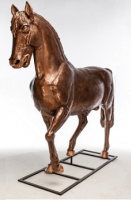 Декоративная садовая фигурка "Бронзовый рысак"