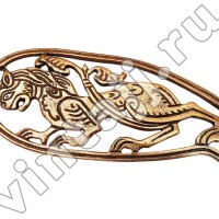 Брошь "Отважный лев"