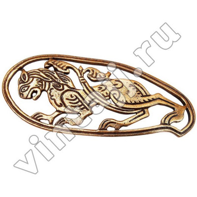 Брошь "Отважный лев"