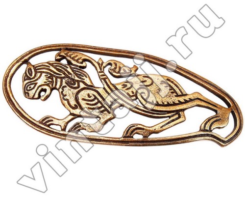 Брошь "Отважный лев"