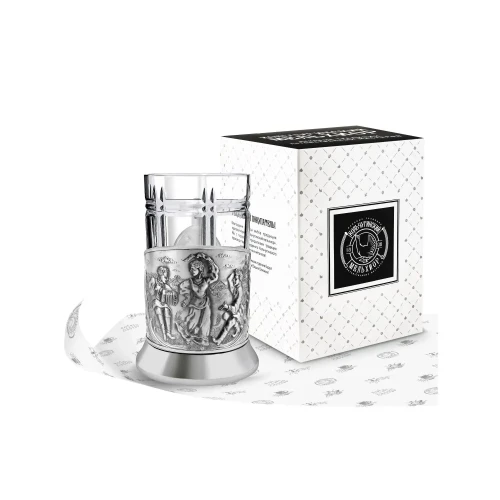 Набор для чая "Русские пляски" посеребренный Набор для чая "Русские пляски" посеребренный