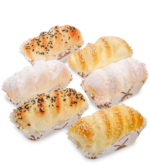 QS-14 Набор пирожных 6 шт. "Фантазийное" (имитация, магнит)