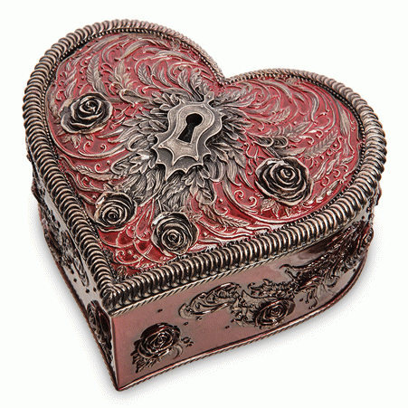 Шкатулка "Алое сердце"