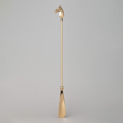 Ложка для обуви "Классика" (латунь/дерево), 52 см