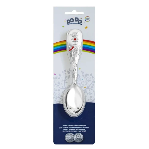 Ложка детская "Девочка" посеребренная в блистере Ложка детская "Девочка" посеребренная в блистере