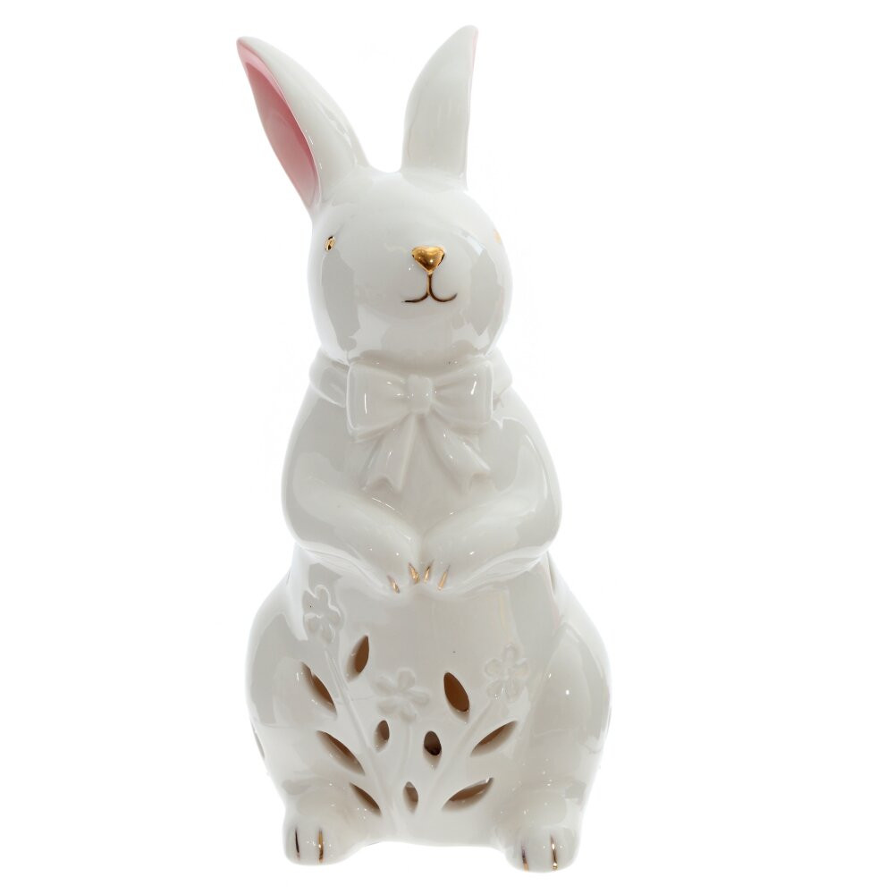 Фигурка декоративная "Заяц" (подсветка, 3xLR44 н/п), L7,, L7 W8 H15 см