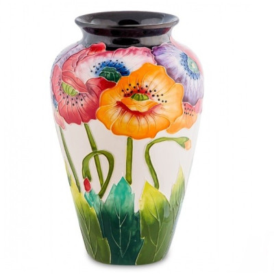 Ваза для цветов "Разноцветные маки"