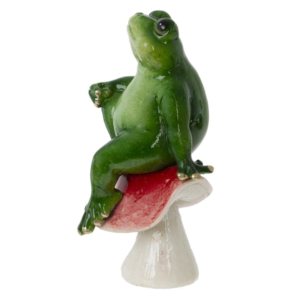 Фигурка декоративная "Лягушка", L6,5 W7 H13 см