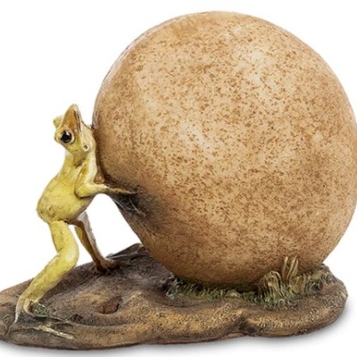 Фигурка "Лягушка и большой камень"