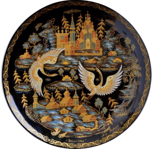 Декоративная тарелка "Русский Север"