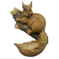 Навесная садовая фигурка-кормушка "Белка на ветке" 