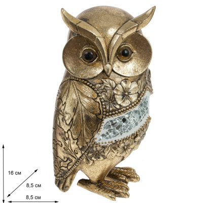 Фигурка декоративная "Сова в цветах"