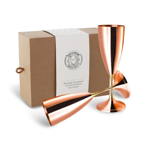 Набор фужеров медный Набор фужеров медный