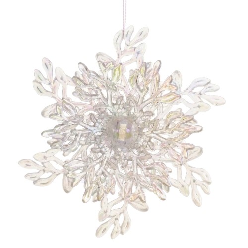 Украшение новогоднее "Снежинка", L11 W4,5 H12 см, 2в.