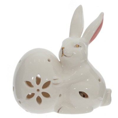 Фигурка декоративная "Заяц" (подсветка, 3xLR44 н/п), L1, L10,5 W7 H11 см