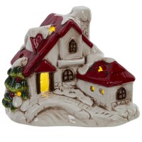 Фигурка декоративная "Домик" с подсветкой (LR44х2, не прилаг), L12,5 W8 H9,5 см