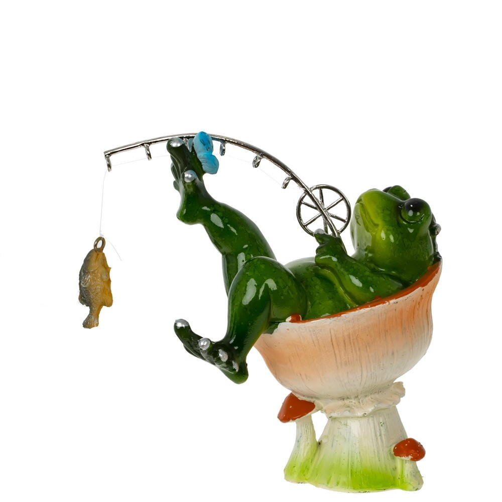 Фигурка декоративная "Лягушка", L9 W6 H11,5 см