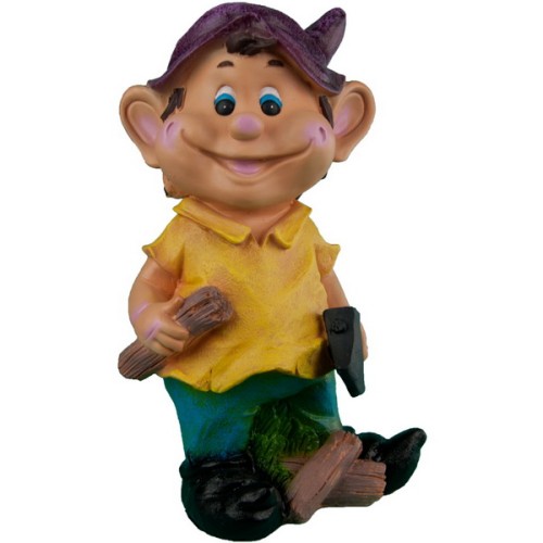 Декоративная фигурка "Гном с поленом"