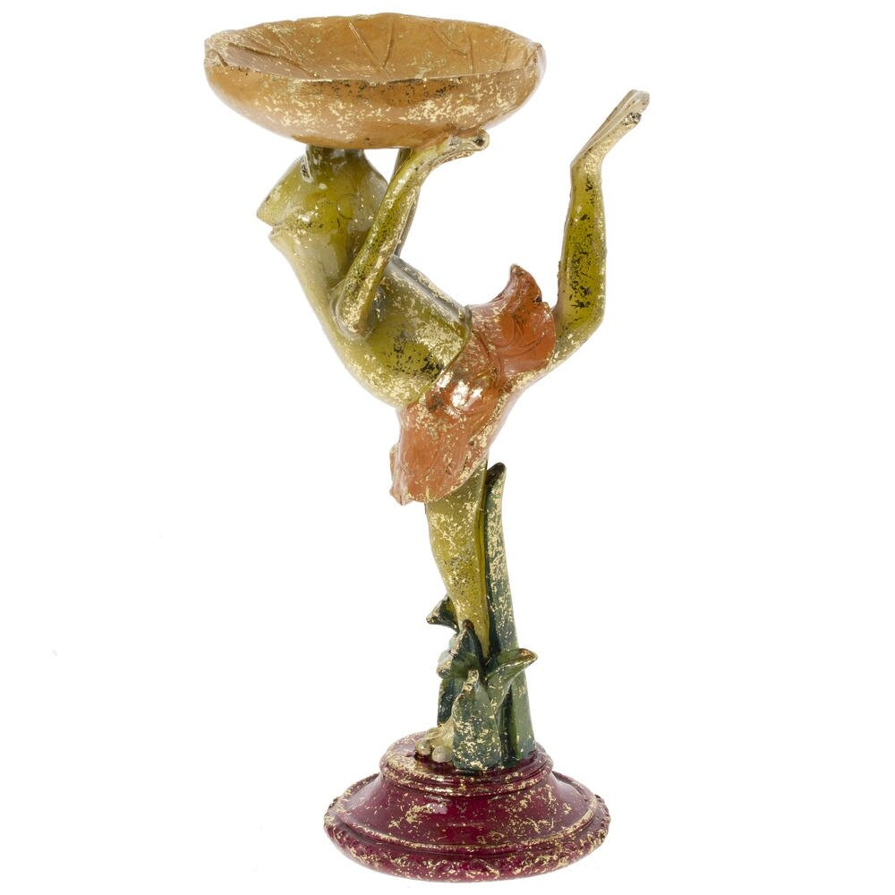 Фигурка декоративная "Лягушка", L13,5 W11 H26 см