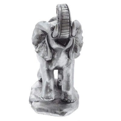 Фигурка декоративная "Слон с обезьянкой", L21 W9 H20 см