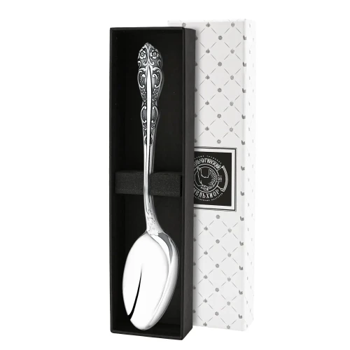 Ложка столовая "Юбилейная" посеребренная с чернением Ложка столовая "Юбилейная" посеребренная с чернением