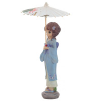 Фигурка декоративная "Гейша с зонтиком"в ассортименте