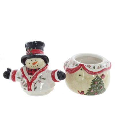 Конфетница "Снеговик", 1950 мл, L25 W18 H28 см