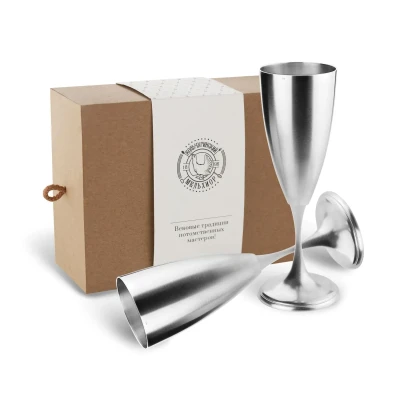 Набор фужеров медный посереб. 2 пр.