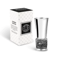 Стопка "Утка" посеребренная полиров. с черн.