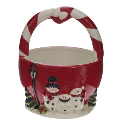 Конфетница "Снеговик", L15,5 W15,5 H19