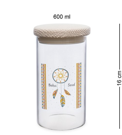GS- 65/2 Банка для сыпучих "Ловец снов" 600мл